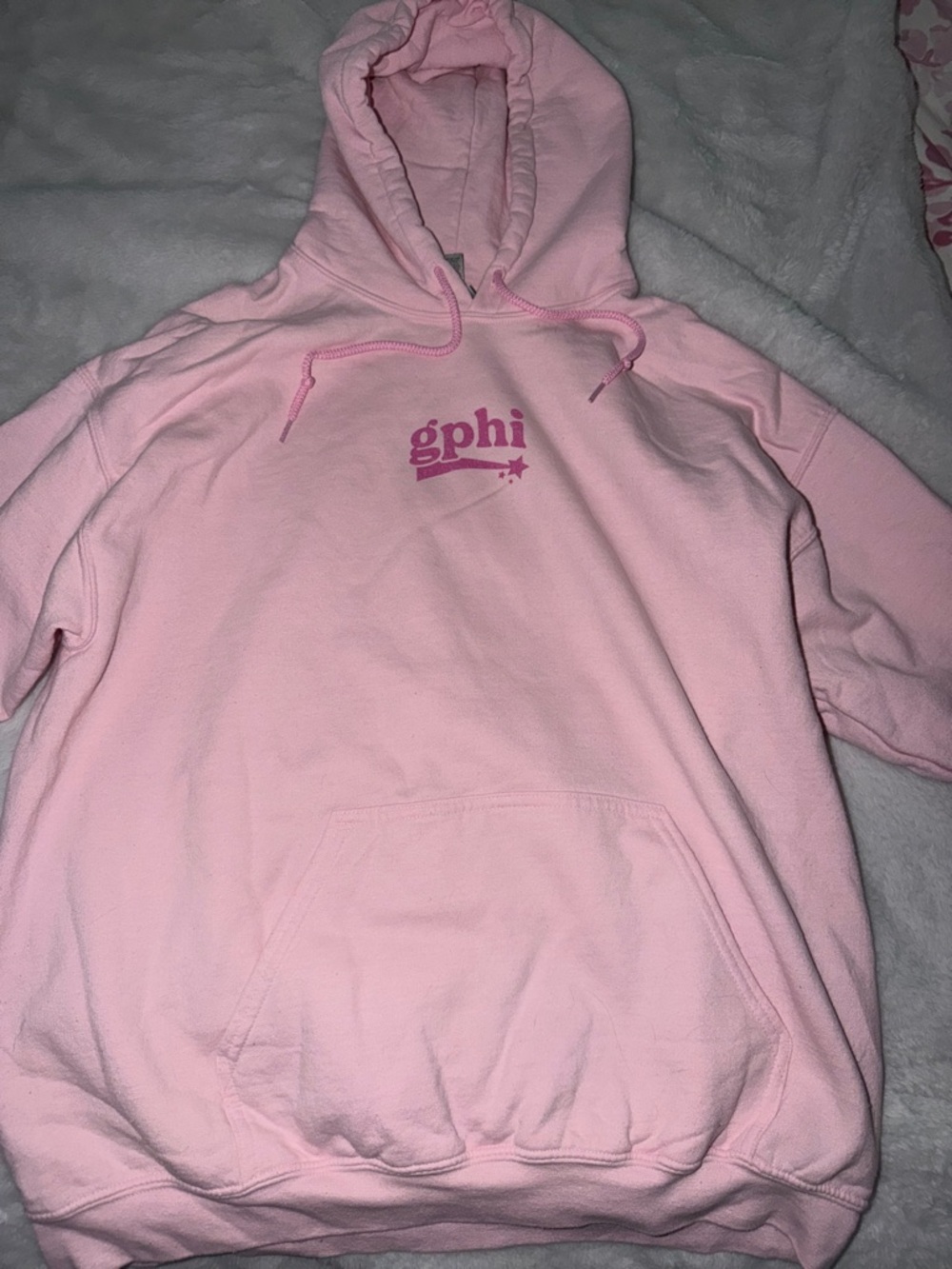 Gildan Pink 'gphi' Logo Hoodie